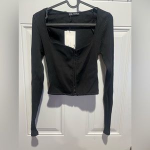 Zara black corset top